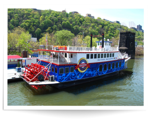 a large boat in a body of water