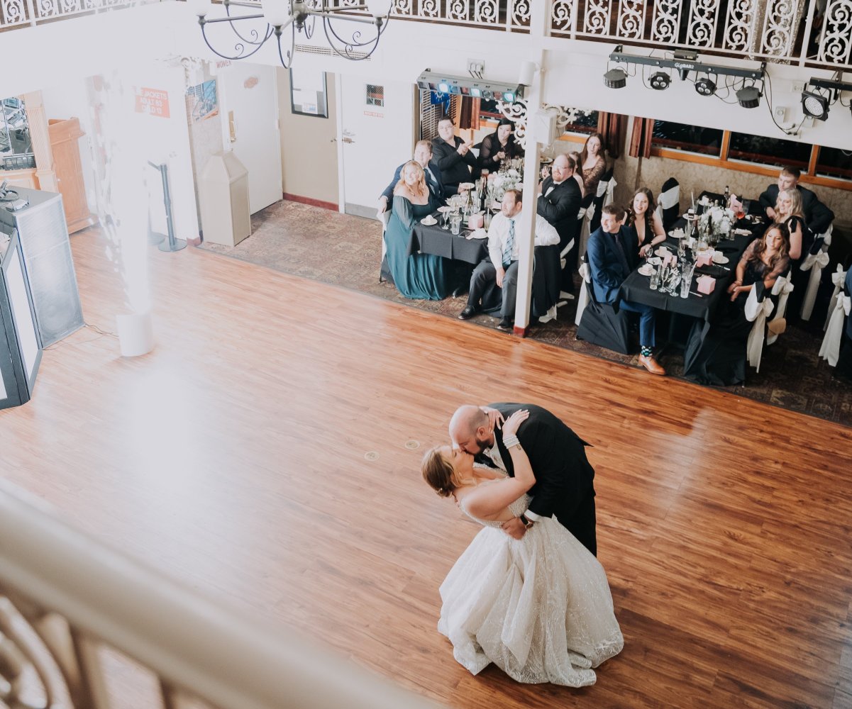 a group of people in a room
