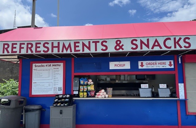 a sign above a store